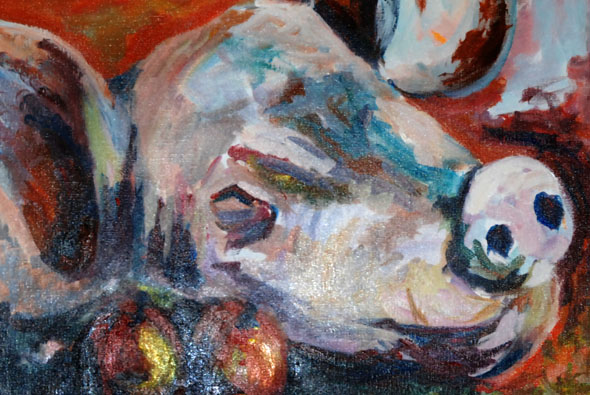 Pig art à l'atelier libre de peinture de Condé en Brie dans le sud de l'Aisne Pig art à l'atelier libre de peinture de Condé en Brie dans le sud de l'Aisne