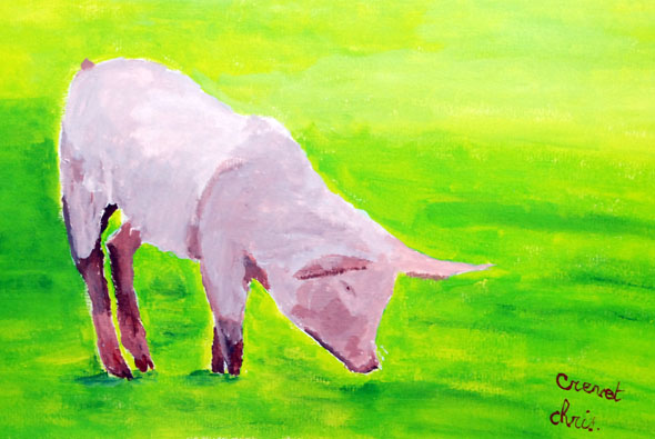 Pig art à l'atelier libre de peinture de Condé en Brie dans le sud de l'Aisne Pig art à l'atelier libre de peinture de Condé en Brie dans le sud de l'Aisne