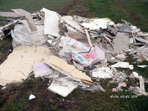 Déchets sauvages dans le sud de l'Aisne