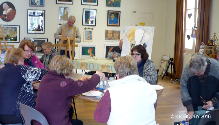 3 jours de rencontre avec les artistes de l'atelier libre de Condé en Brie dans le sud de l'Aisne