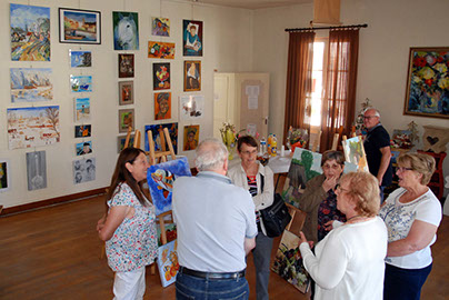 Première exposition de Chantal FEDERSPIEL à l'atelier libre de Condé en Brie dans le sud de l'aisne