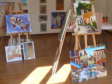 Première exposition de Chantal FEDERSPIEL à l'atelier libre de Condé en Brie dans le sud de l'aisne