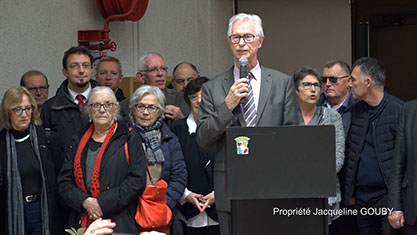 Cérémonie des voeux du Maire de Charly sur Marne; Claude LANGRENE et Georges FOURRE